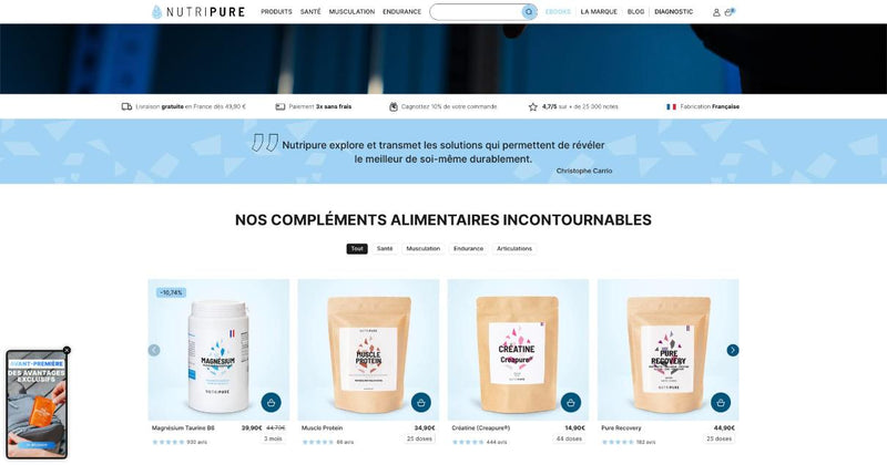 Boutique Shopify Nutripure