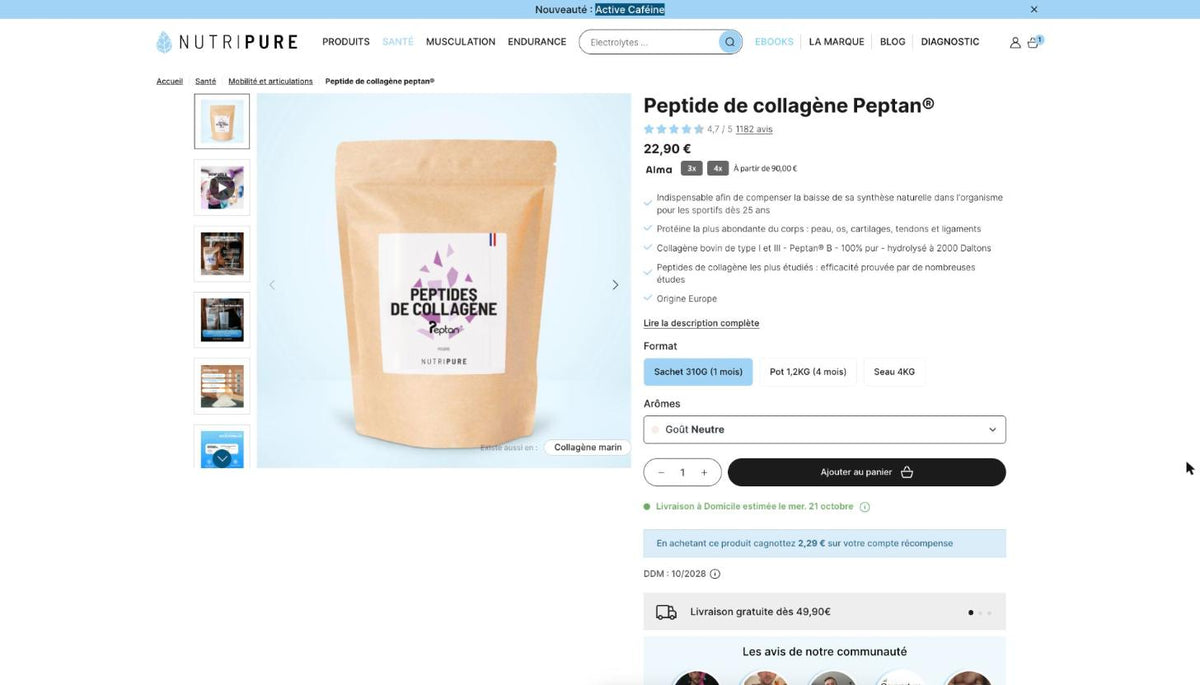 Nutripure · Nutrition sportive