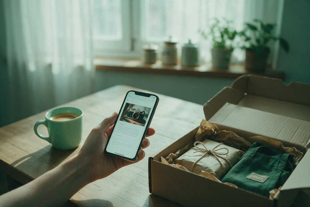 Email Klaviyo sur téléphone et colis
