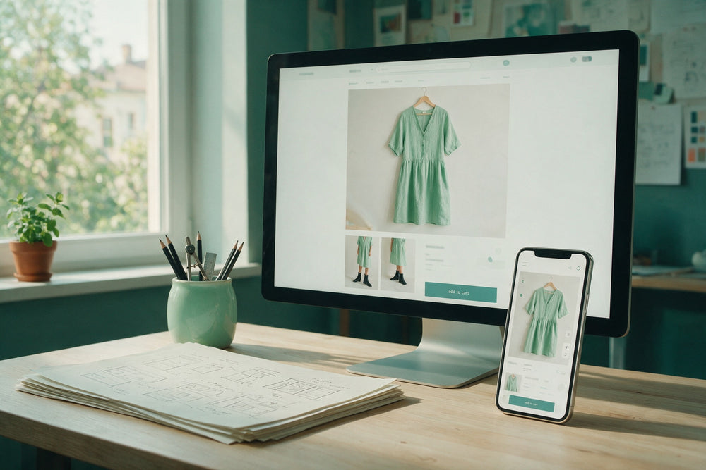Écran de fiche produit Shopify